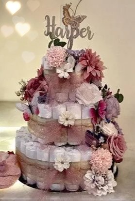 Butterfly Diaper Cake