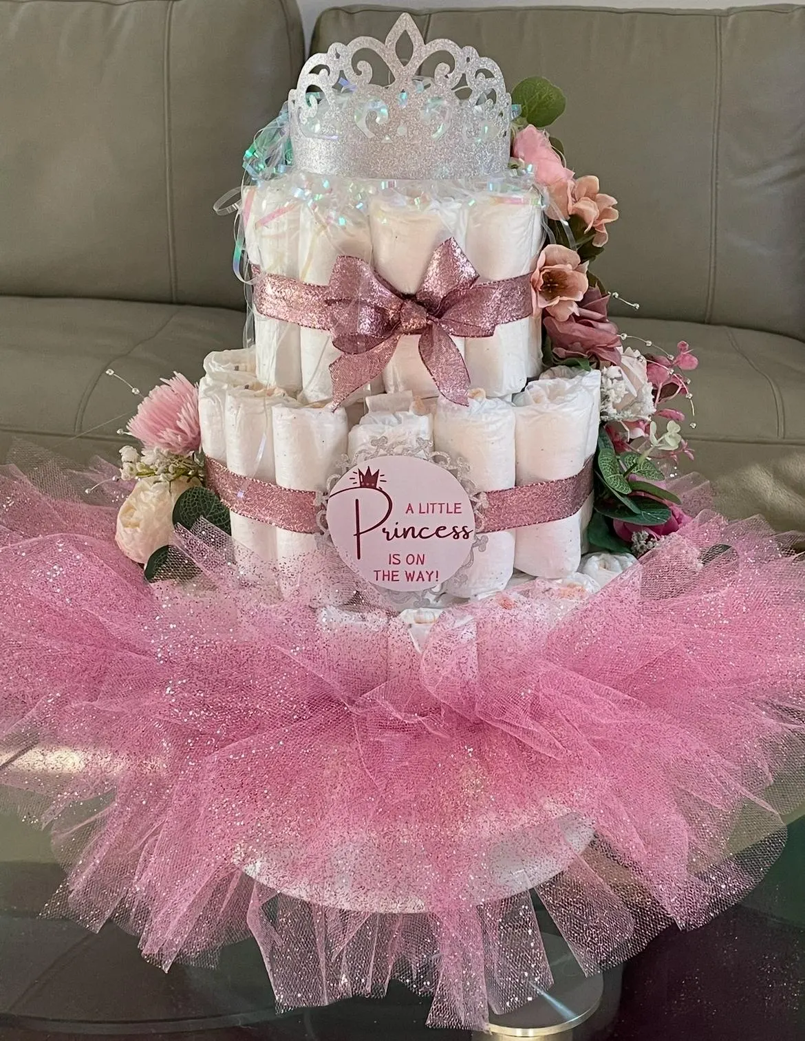 Princess Diaper Cake